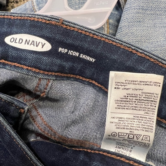 Old navy pop icon skinny jeans size 8short - Picture 3 of 3